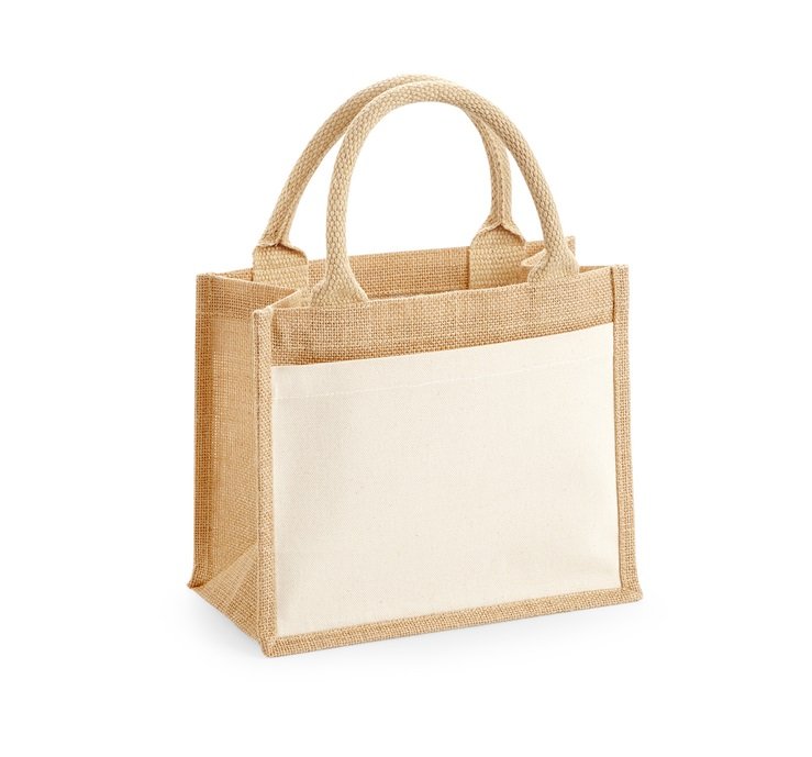 Jute Lunch bags with pocket