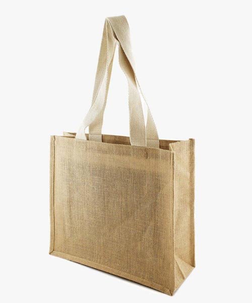 Plain jute shopping bags exporter